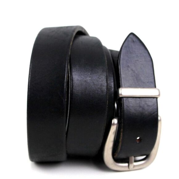 MOD DEPOSE SADDLE BLACK GENUINE LEATHER 1 1/8"Wd DRESS CASUAL MEN'S BELT 42 (A63 - Picture 1 of 14